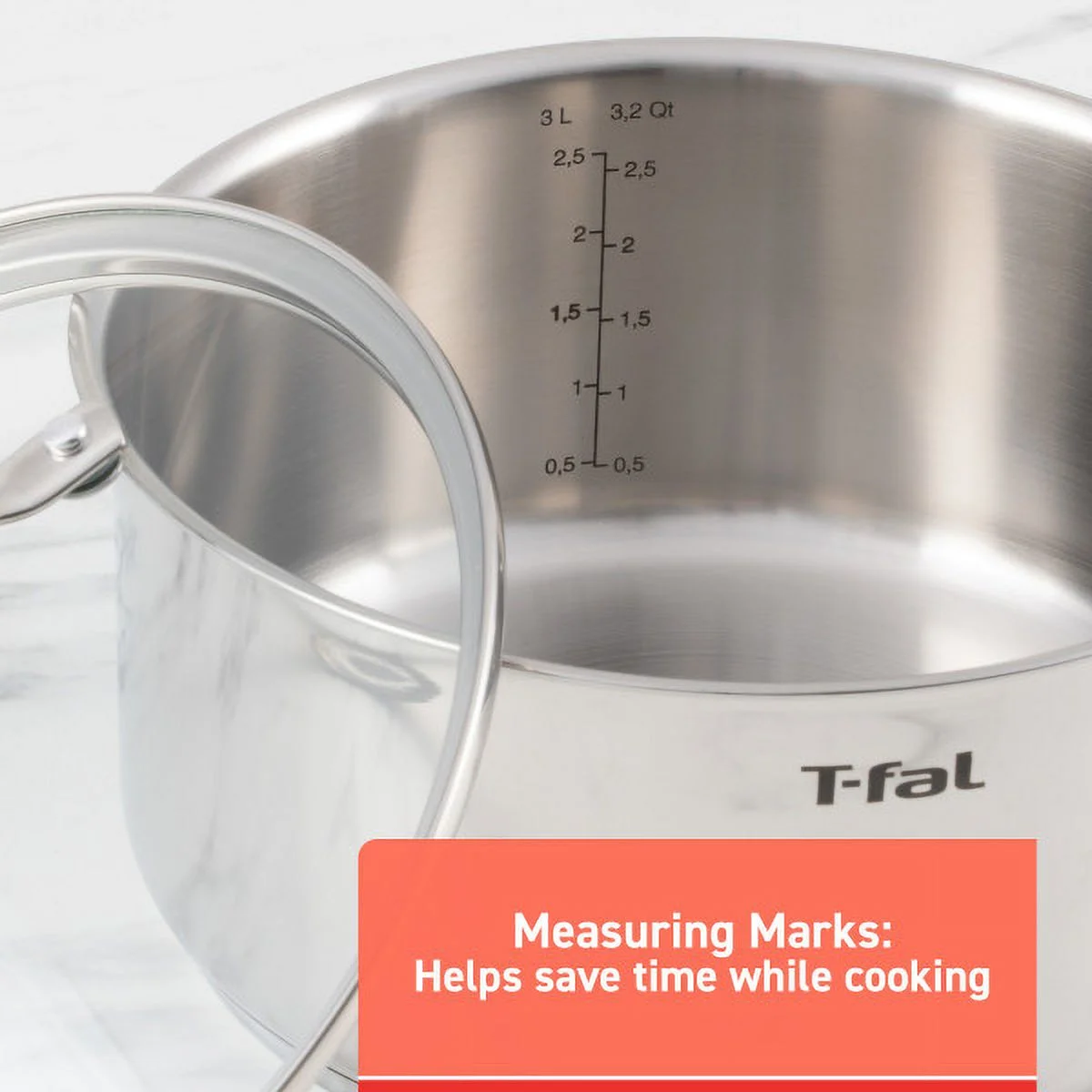 T-fal Stainless Steel Collection 11-Piece Cookware Set