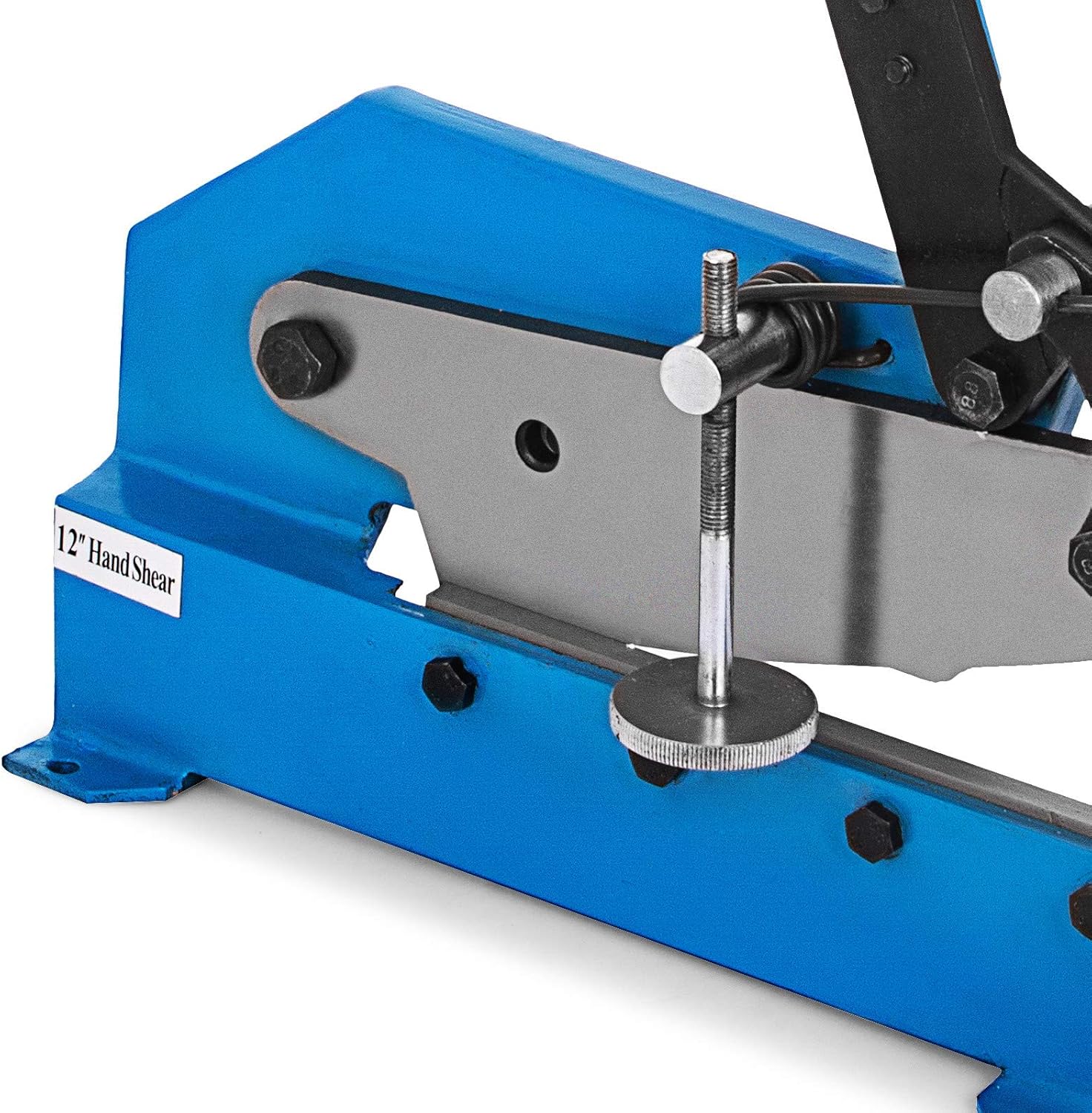 VEVOR Hand Plate Shear 5", Manual Metal Cutter Cutting Thickness1/4 Inch Max, Metal Steel Frame Snip Machine Benchtop 7/16 Inch Rod, for Shear Carbon Steel Plates and Bars