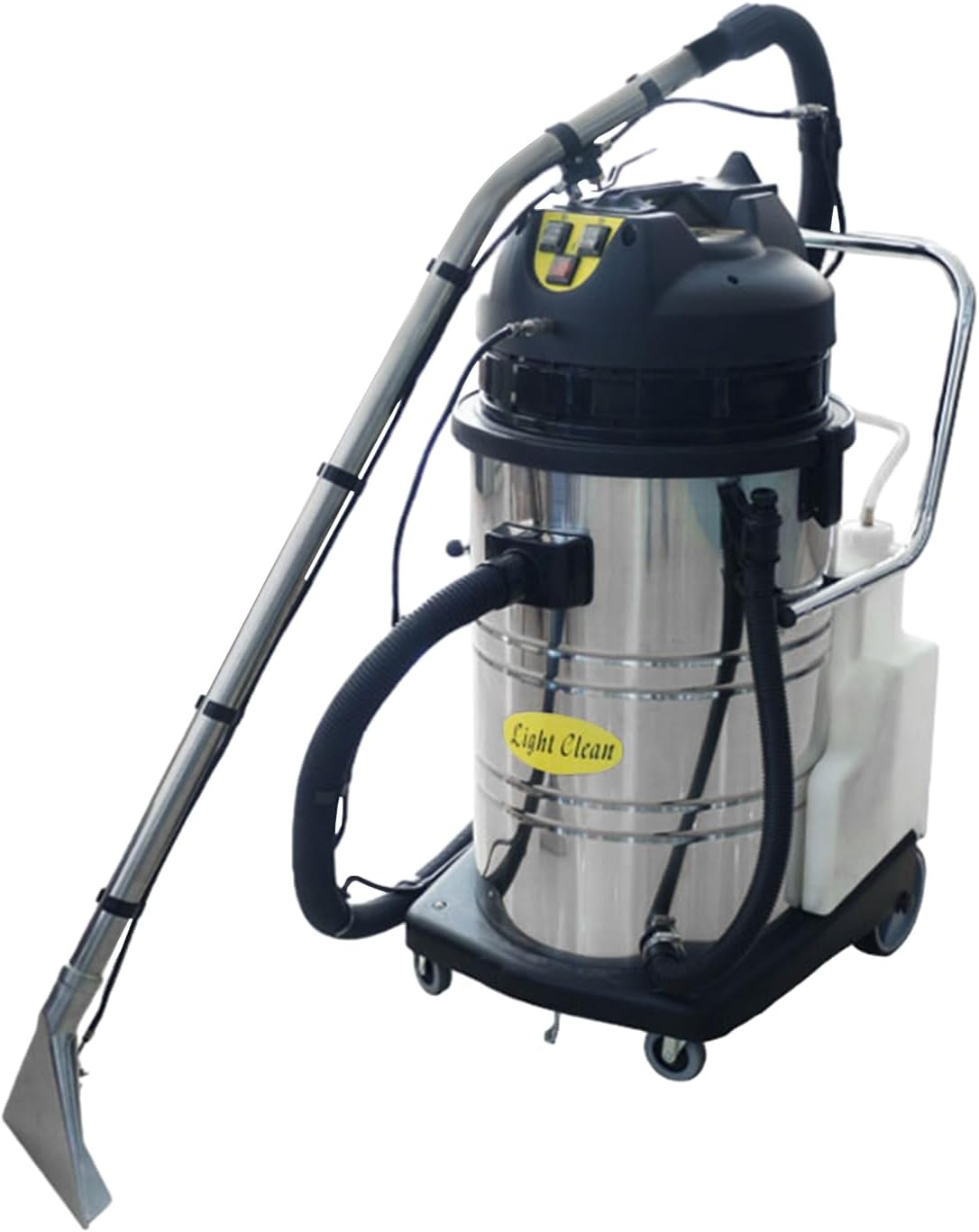 3 in 1 Commercial Carpet Extractor Cleaning Machine, Carpet Deep Cleaner 60L Cleaning Machine, 360° swiveling wheels, Use for Sofas Curtains Floor Home Hotel