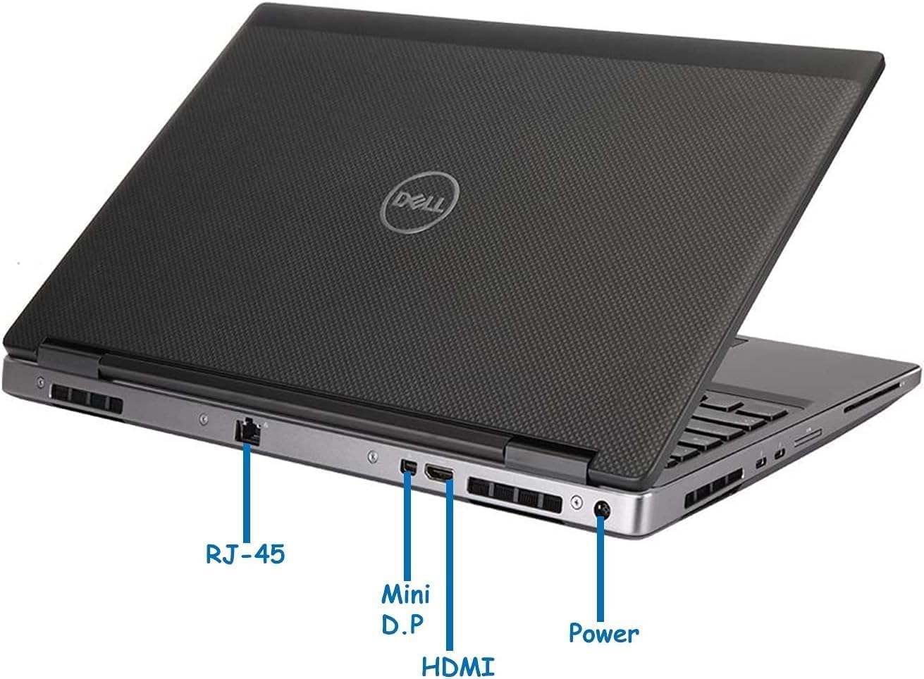 Dell Precision 7540 Workstation Laptop PC, 15.6“FHD(1920x1080), NVIDIA Quadro T2000 4GB GDDR5, Intel Core i7-9850H up to 4.60GHz, 16GB RAM, 512GB SSD, Windows 10 Pro, Black (Renewed)