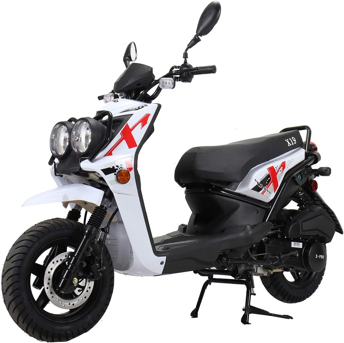X-PRO X19 150cc Moped Scooter Street Scooter Gas Moped 150cc Adult Scooter Bike (Factory Package, Red)