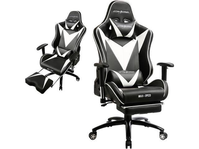 GTRACING Gaming Chair with Footrest High Back Swivel Computer Office