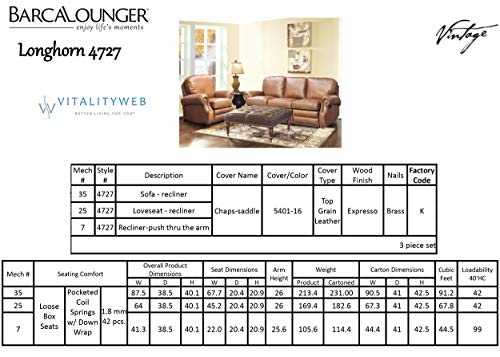 BarcaLounger Longhorn II Recliner Chair Shoreham Antique Dark Sanded Bomber Top Grain Leather Chair with Espresso Wood Legs