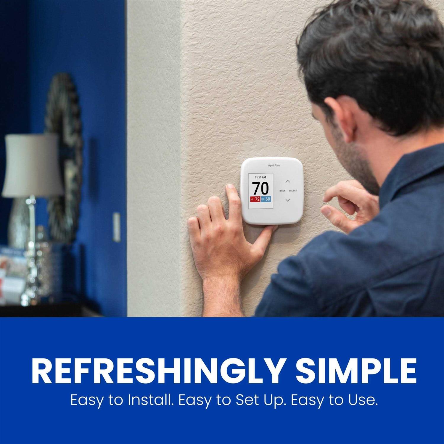 AprilAire S86WMUPR Programmable Wi-Fi Multi-Stage Universal Thermostat with IAQ Control