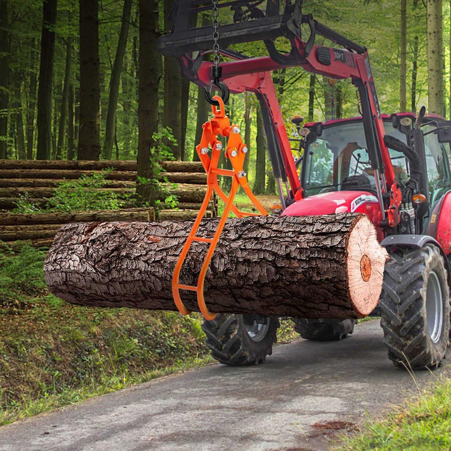 VEVOR Timber Claw Hook 4 Claw Log Grapple for Logging Tongs