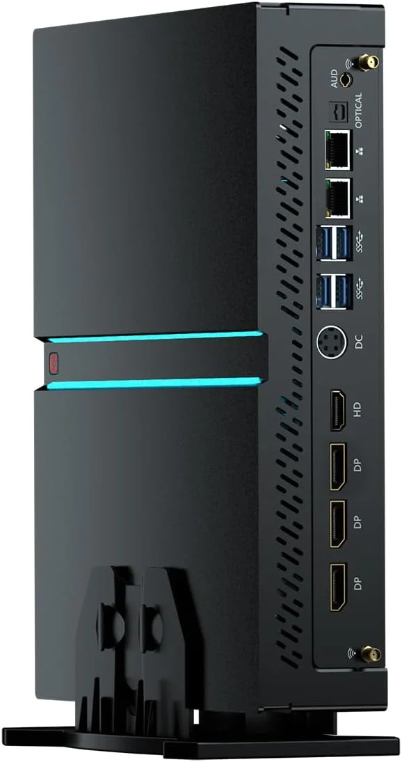 Mini Gaming PC i9-13900F with GeForce RTX4070, Mini Game Desktop Computer 32G DDR5 RAM 1T SSD, Windows 11 Pro, WiFi6E BT5.3, Optical, 1* HDMI 3* DP, 8K, Four Display for Gaming/Design