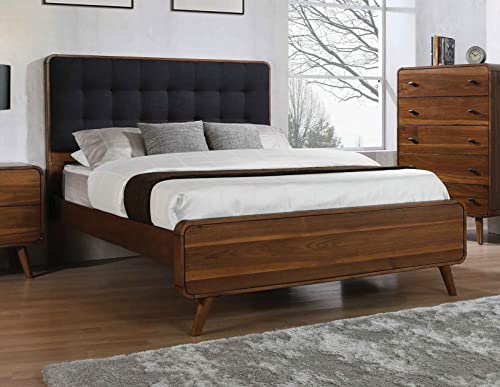 Coaster Robyn Eastern King Bed 4-Piece Set, Dark Walnut