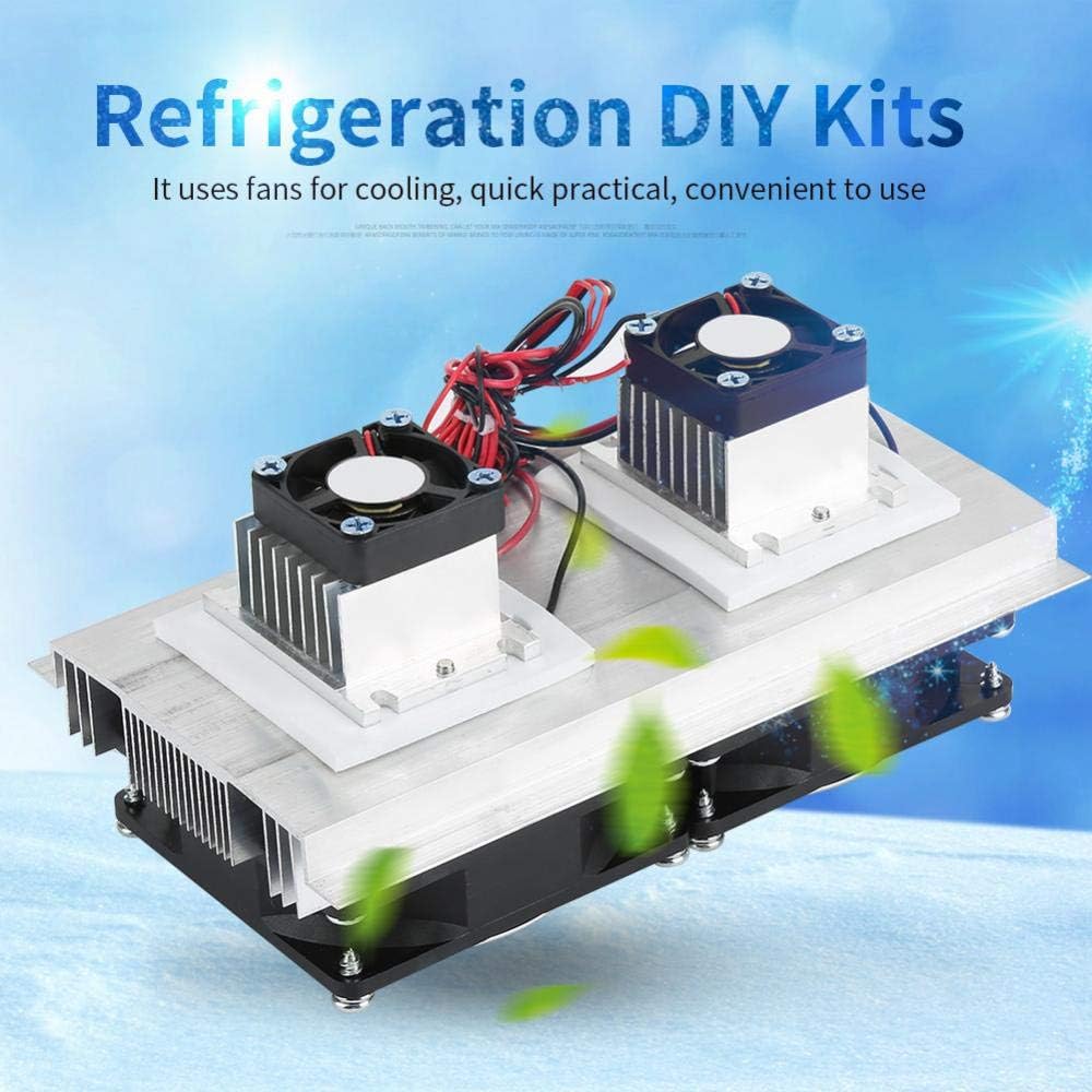 Thermoelectric Cooler,Semiconductor Refrigeration Cooling Device Thermoelectric Cooler 12A 12V DIY Refrigeration Cooling System Mini Fridge Pack of 2