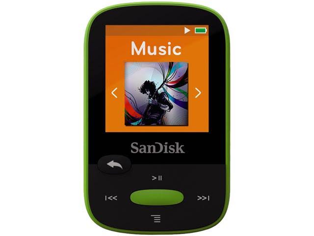 SanDisk Clip Sport MP3 Player - 8 GB - Lime