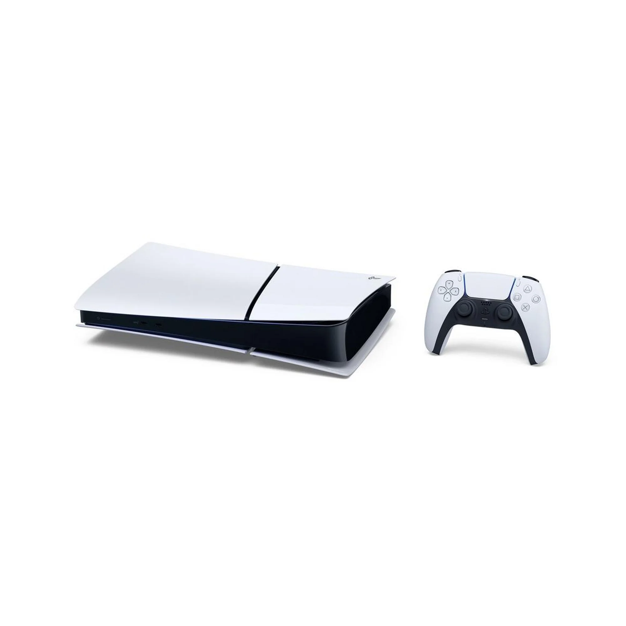 2023 New PlayStation 5 Slim Digital Edition Bundle with Two Controllers White and Nova Pink Dualsense and Mytrix Controller Case - Slim PS5 1TB PCIe SSD Gaming Console