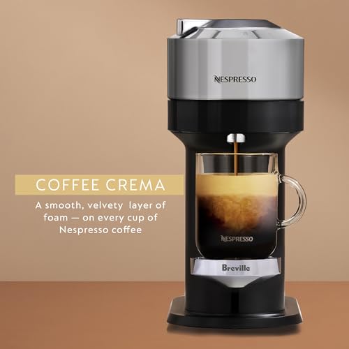 Nespresso Vertuo Next Coffee and Espresso Machine by Breville,1.1 liters, Dark Chrome