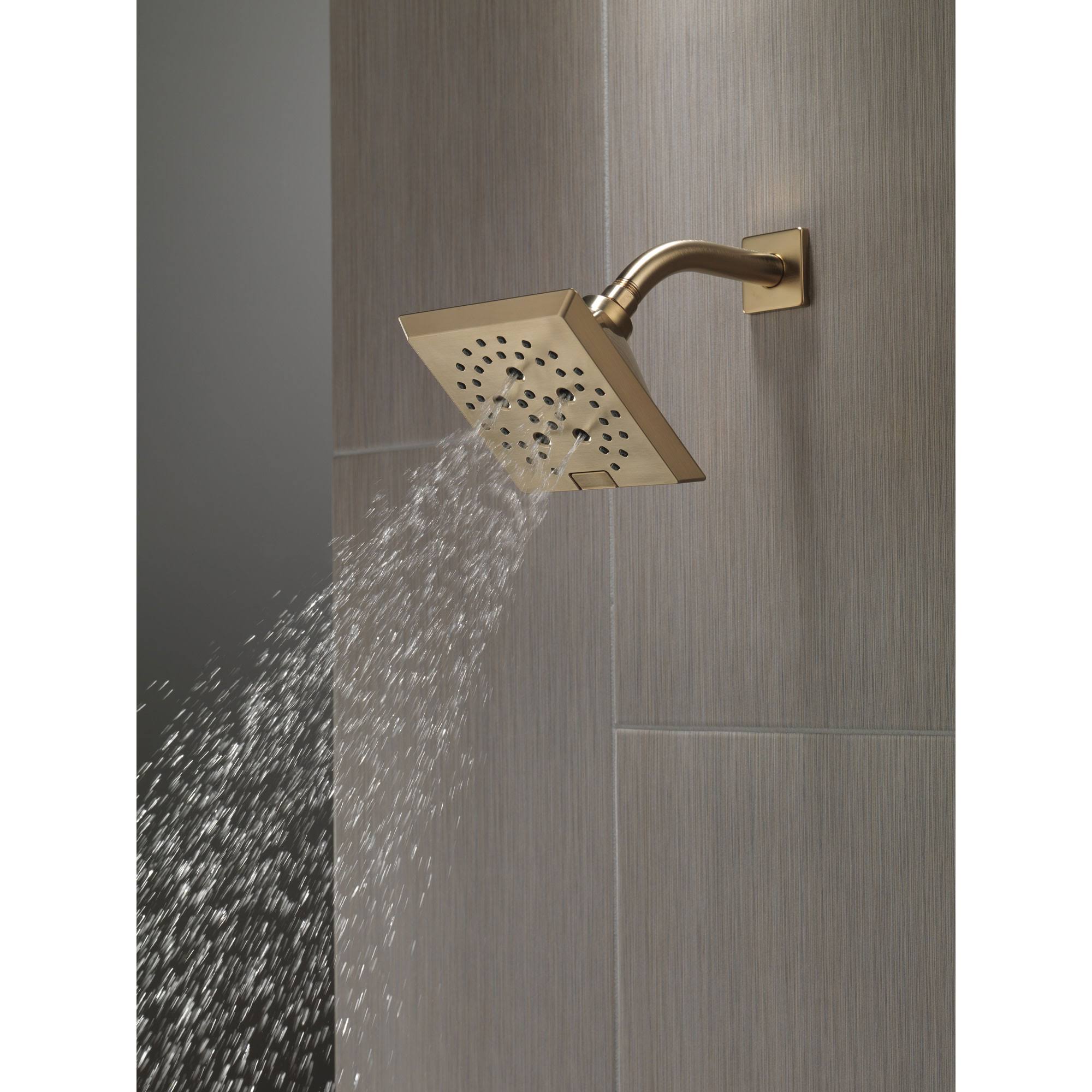 Delta 52664-CZ H2Okinetic 5-Setting Raincan Shower Head, Champagne Bronze