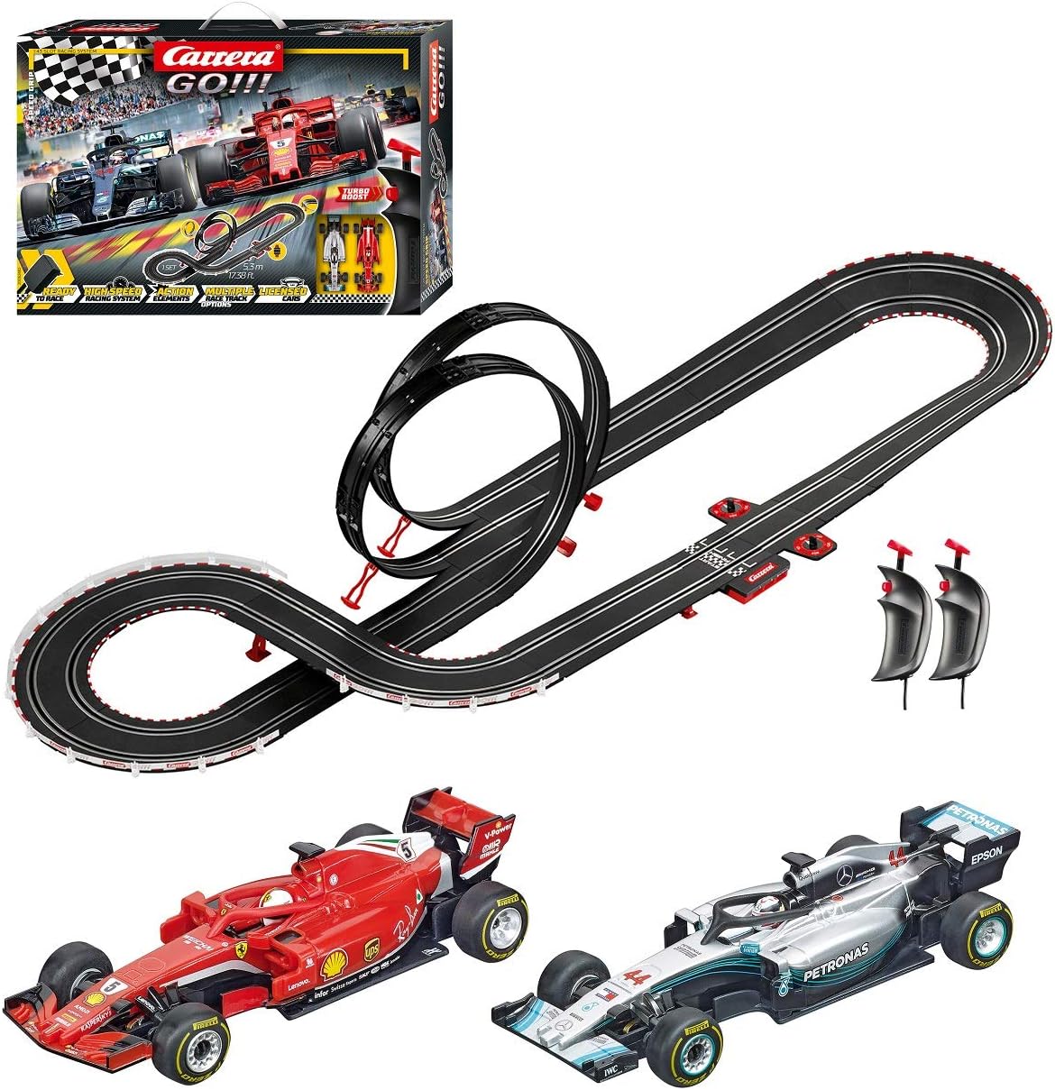 Carrera GO!!! 62482 Speed Grip Electric Slot Car Racing Track Set 1:43 Scale (20062482)