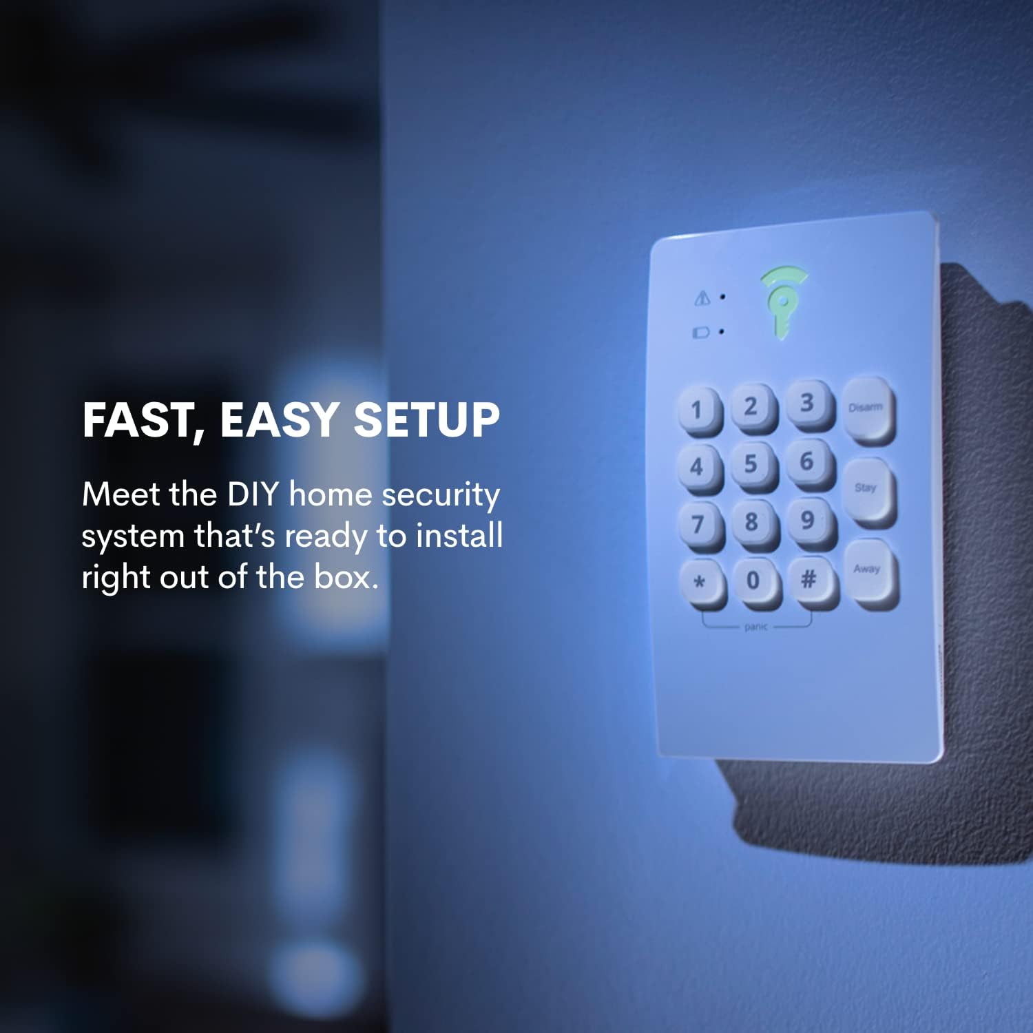 Frontpoint Home Security System | Fortress Package - 13 Piece Security Kit Includes Indoor & Doorbell Camera | 24/7 Professional Monitoring | Compatible with Alexa & Google Assistant