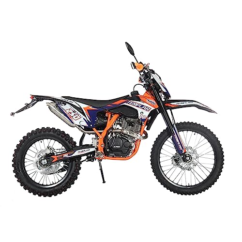 X-PRO Templar Dirt Bike with 5-Speed Manual Transmission 21"/18" Wheels | 250cc, All Lights, Electric/Kick Start, Zongshen Brand Engine