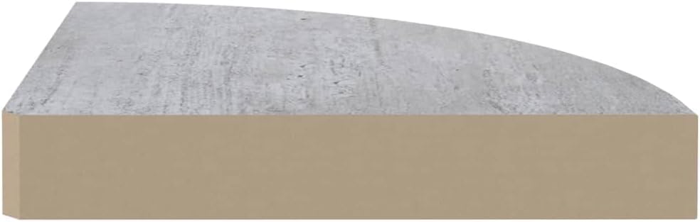 Modern Style Floating Wall Shelves, 4 pcs MDF Corner Display Shelf Set, Decor Wall Mounted Rack Units for Bathroom Kitchen Living Room 13.8" x 13.8" x 1.5"