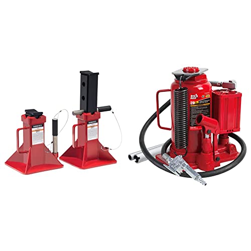 Sunex 1410 10-Ton, High Height, Pin Type, Jack Stands, Pair