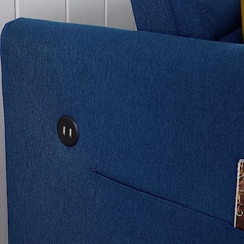 TRIPLE TREE Loveseat Sofa Bed,3-in-1 Convertible Sleeper Chair Pull Out Sofa Bed with Adjustable Backrest,Sofa,Lounger Chair,Twin Bed for Apartment Office Living Room,Cream Fabric