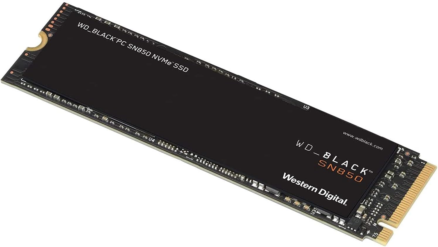 Western Digital WD Black SN850 NVMe M.2 2280 2TB PCI-Express 4.0 x4 3D NAND Internal Solid State Drive (SSD) for Laptops and Desktops - 3D NAND Technology, 7000MB/s - WDS200T1X0E