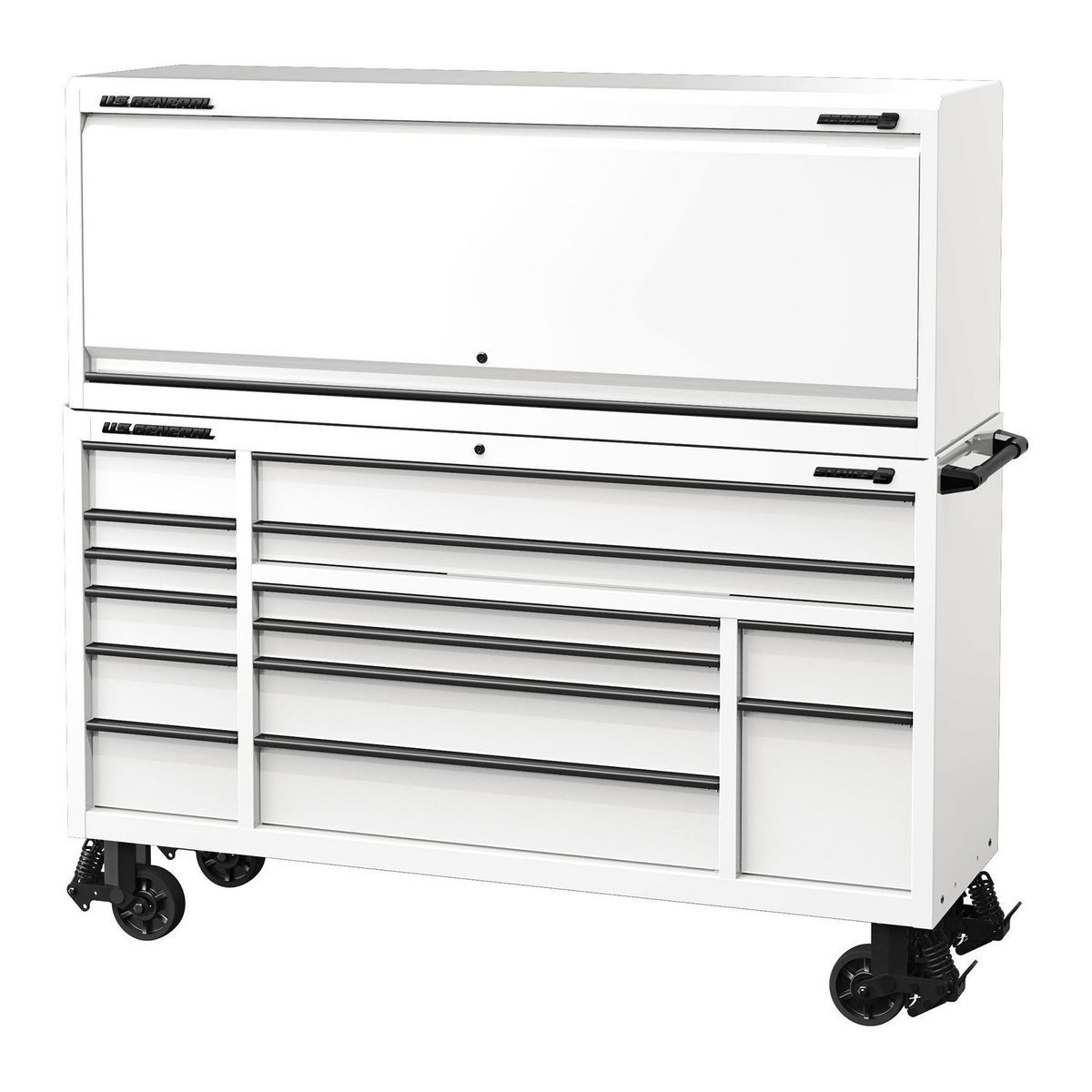U.S. GENERAL 72 in. x 22 in. Triple-Bank Roll Cab, Series 3, Slate Gray