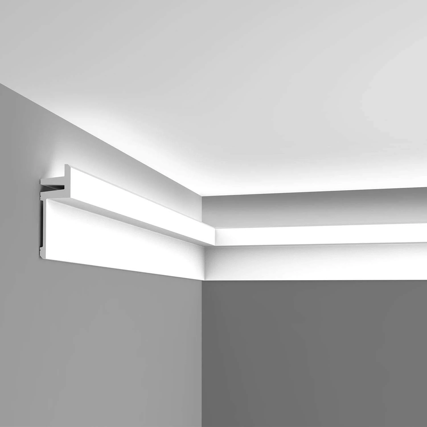 Orac Decor C382 High Density Polyurethane Crown MOULDING, Primed WHITE. Face: 5