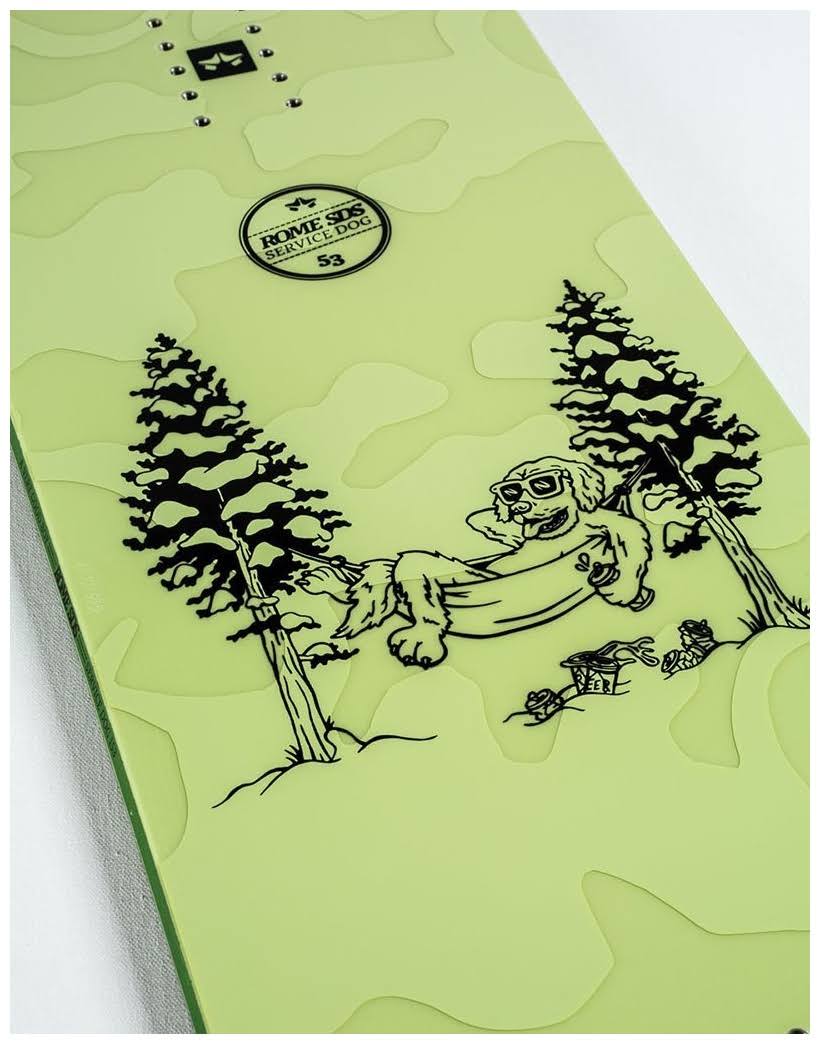 Rome Service Dog Snowboard