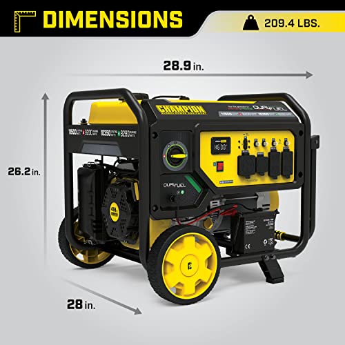Champion Power Equipment 15,000-Watt MKE Series Portable Generator with Electric Start and CO Shield