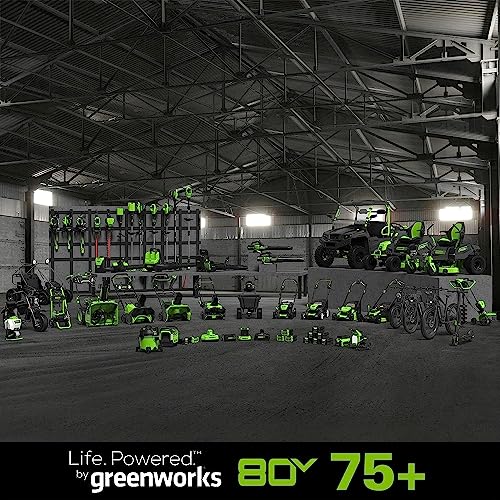 Greenworks 80V 25" Brushless Cordless ( Self-Propelled) Lawn Mower (75+ Compatible Tools), 5.0Ah Battery and Charger Included