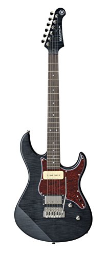 YAMAHA 6 String Solid-Body Electric Guitar, Right, Translucent Black, 612VII (PAC612VIIFM TBL)
