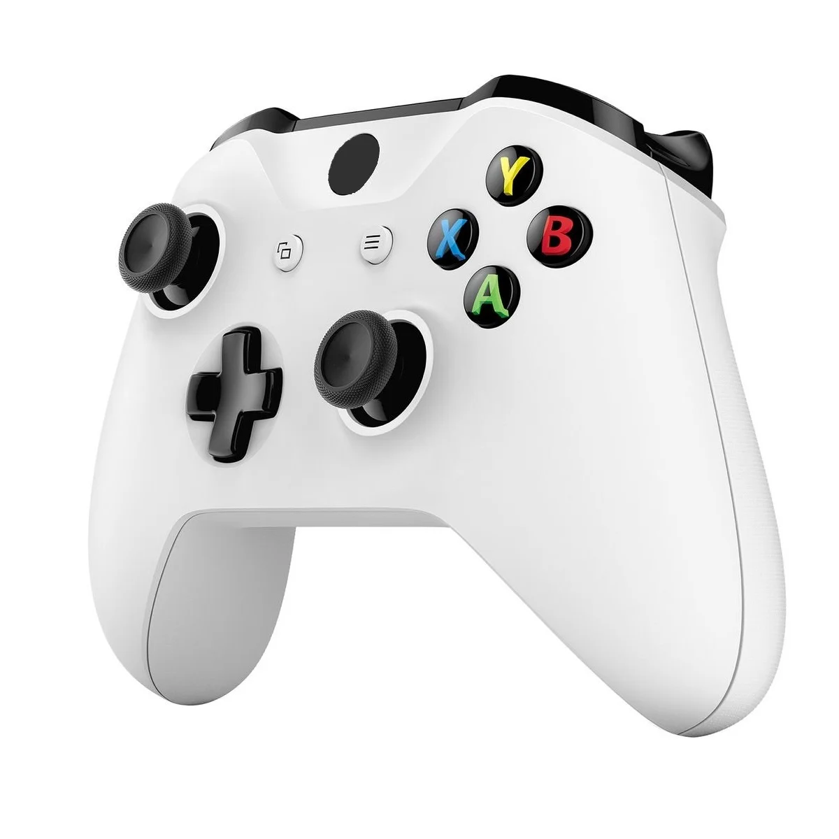 Restored Microsoft Xbox One S Gaming Console 500GB Disc Edition with Two RetroFam Wireless Controllers (Refurbished)