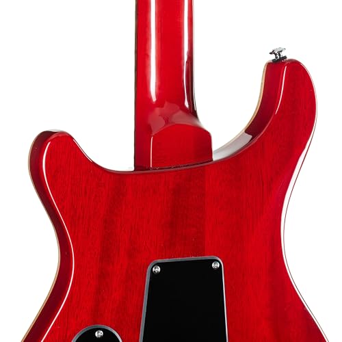 PRS Guitars 6 String SE Custom 24-08 Electric Guitar, Blood Orange with Gig Bag, Right, (107994::BR:)