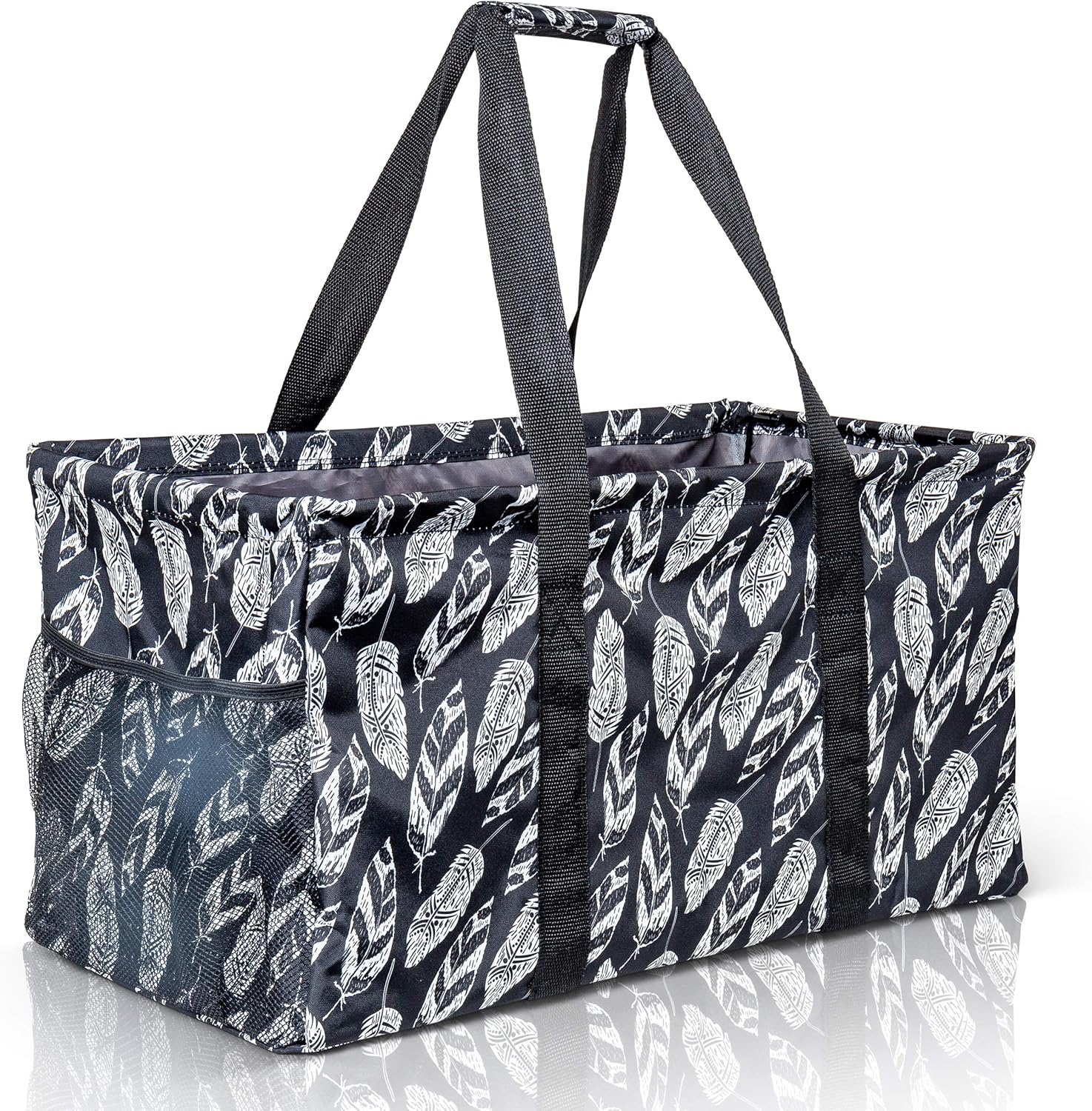 Extra Large Utility Tote Bag - Oversized Collapsible Pool Beach Canvas Basket
