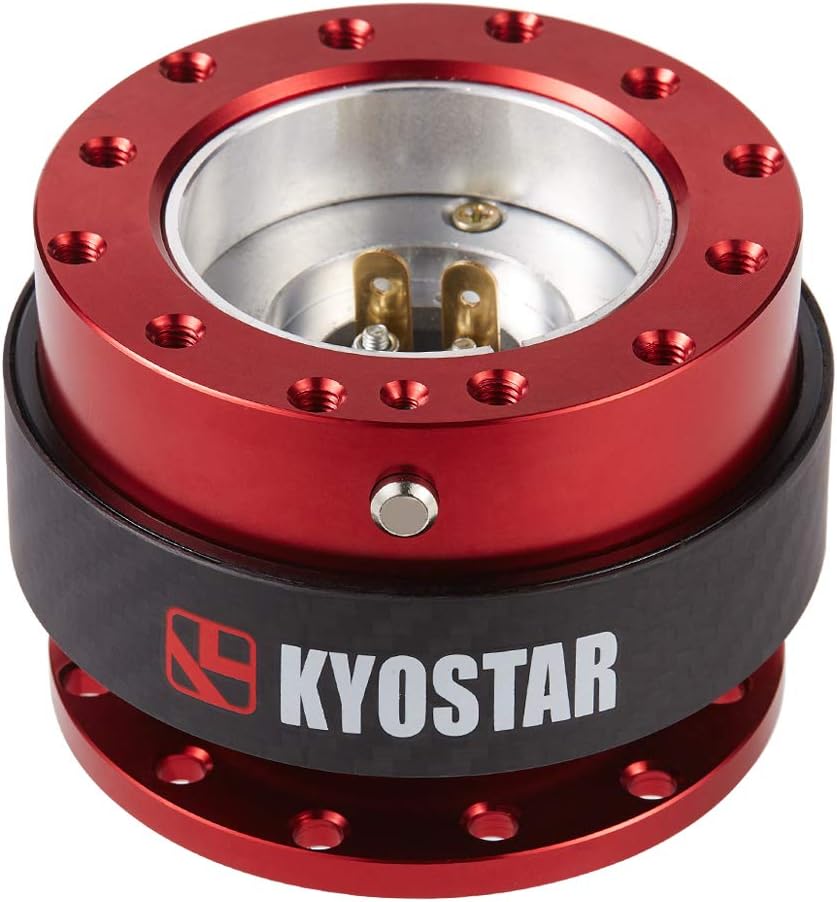 WKD Titanium Steering Wheel Quick Release Hub Adapter Snap Off Boos Kit Black #8313