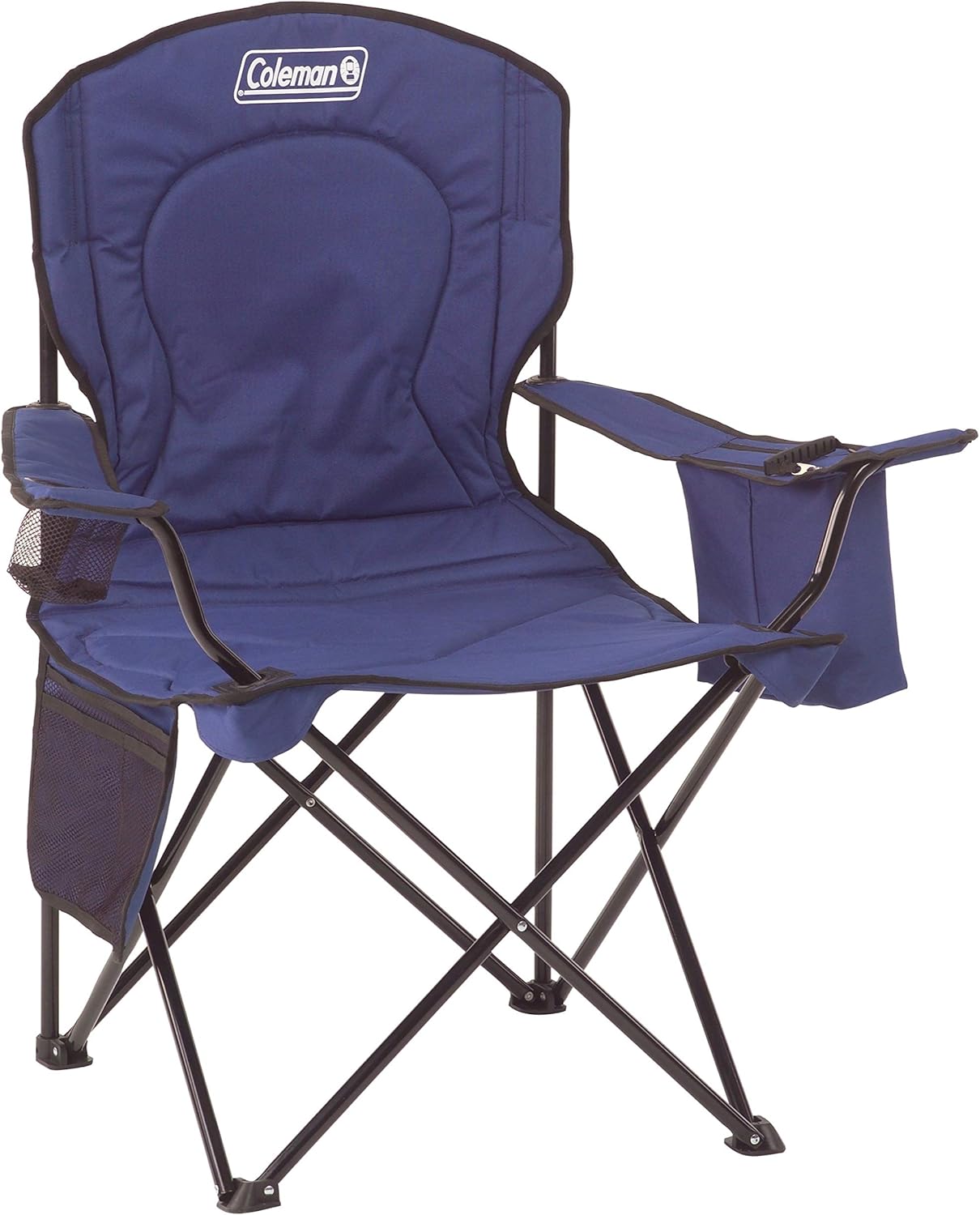 Coleman Pack-Away Camping Cot with Removable Side Table & Portable Camping Chair with 4-Can Cooler - Perfect for Camping, Tailgates, Beach, Sports and More