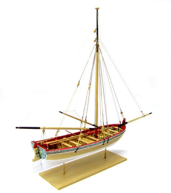Model Expo 18th Century Longboat Wooden Ship Model Kit 1:48 Scale