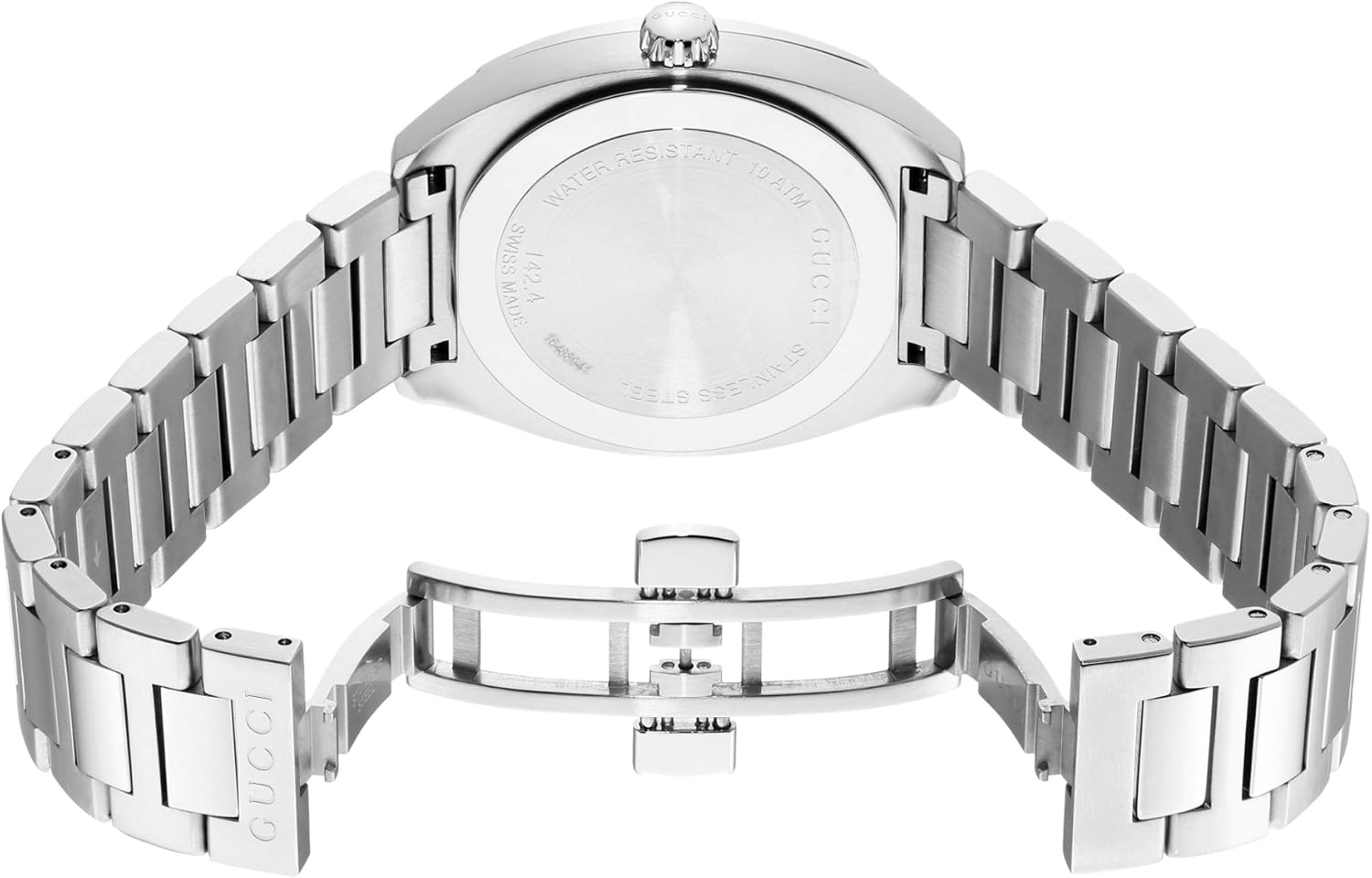 Gucci Swiss Quartz Stainless Steel Dress Silver-Toned Men's Watch(Model: YA142402)