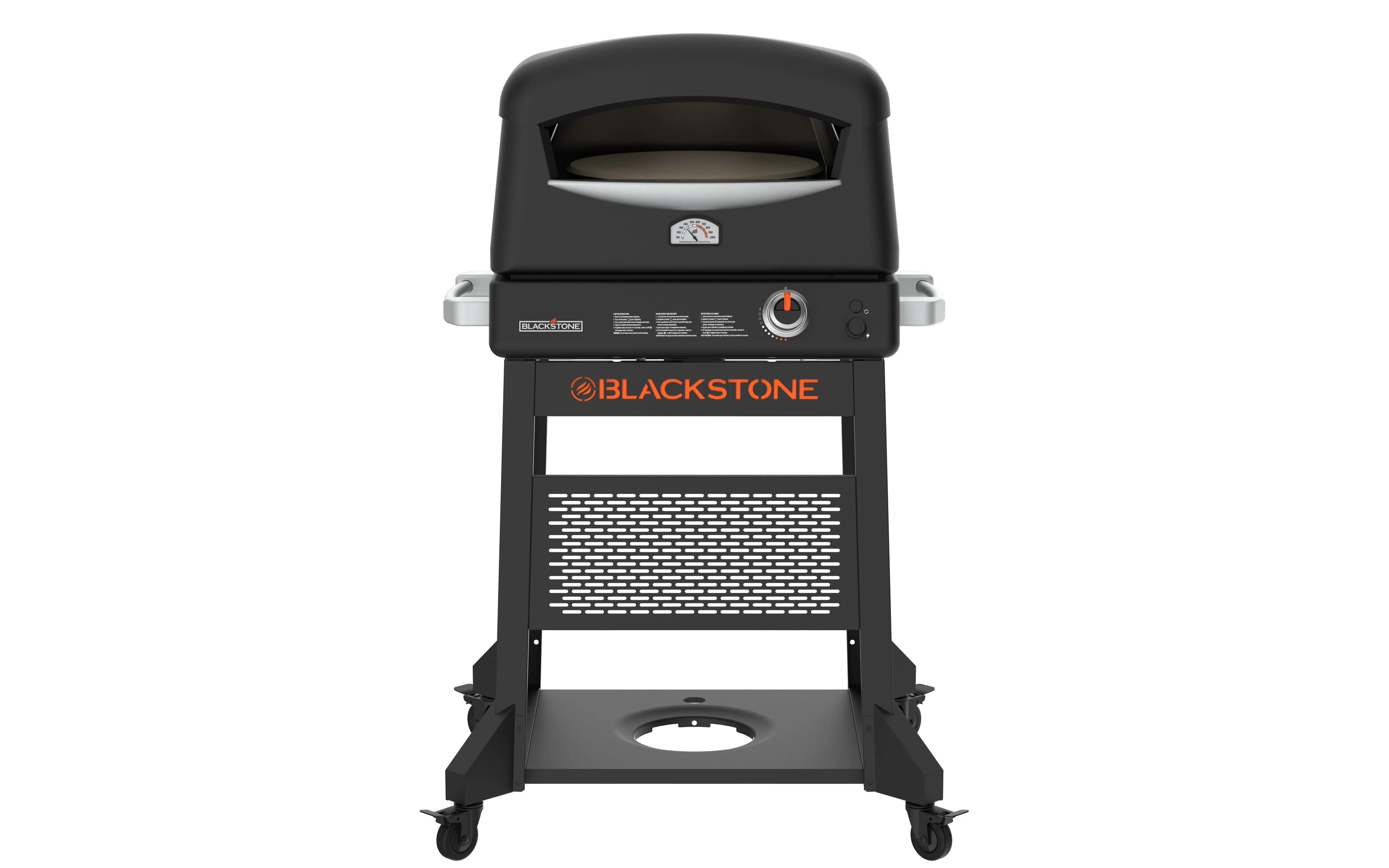 Blackstone Propane Pizza Oven with 16 Rotating Cordierite Stone and Mobile Stand