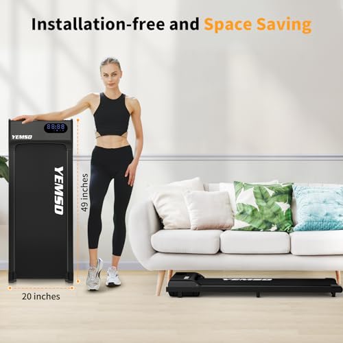 Walking Pad, Walking Pad Treadmill 330 lb Capacity，3 in 1 Portable Under Desk Treadmill for Home and Office with Remote Control, LED Display