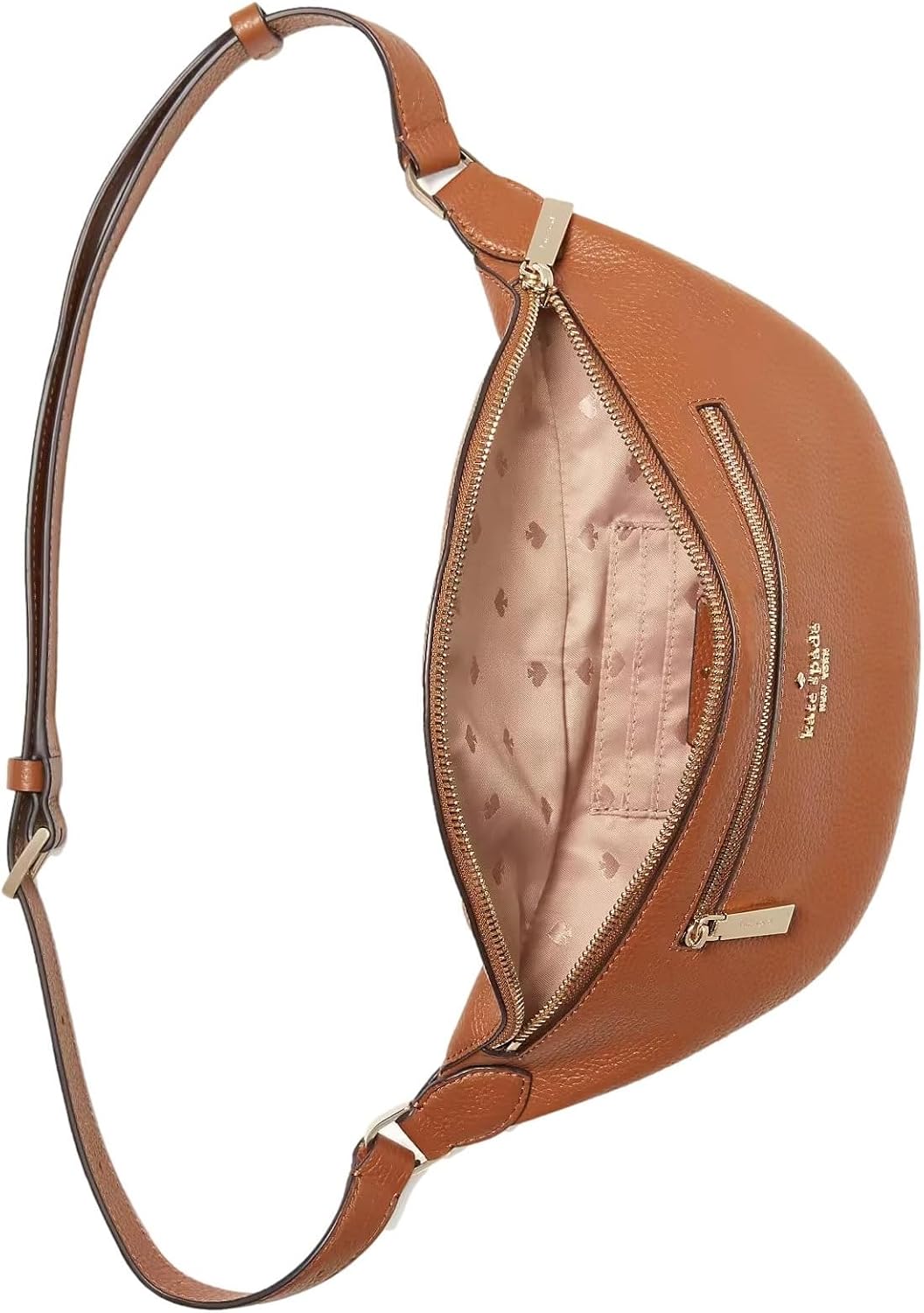 Kate Spade New York Leila Leather Belt Bag Fanny Pack in Warm Gingerbread