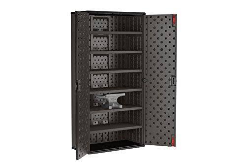 Suncast BMCCPD8006 Commercial Mega Tall Storage Cabinet, 6 Shelf