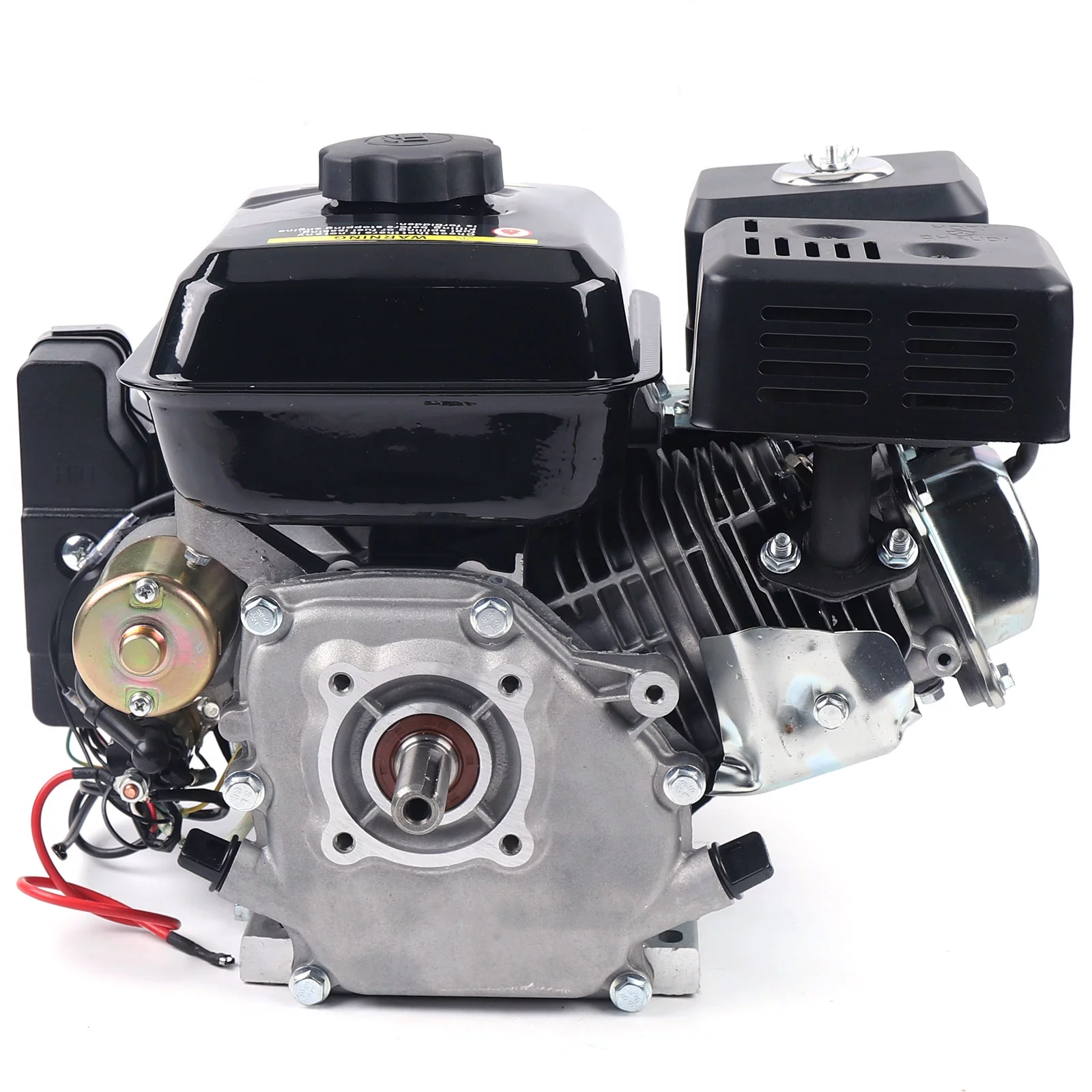 Miumaeov 7.5HP Go Kart Engine 212cc 4 Stroke Gas Engine Electric Start Horizontal Engine OHV Gasoline Air Cooling for Lawnmower Scarifier Go Kart Compressor
