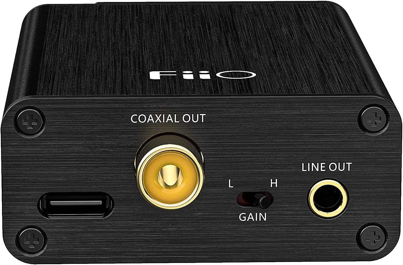 FiiO E10K-TC Headphone Amplifier USB DAC Type-C, Black with 3.5mm M/F Shielded Stereo Audio Extension Cable 6 Ft