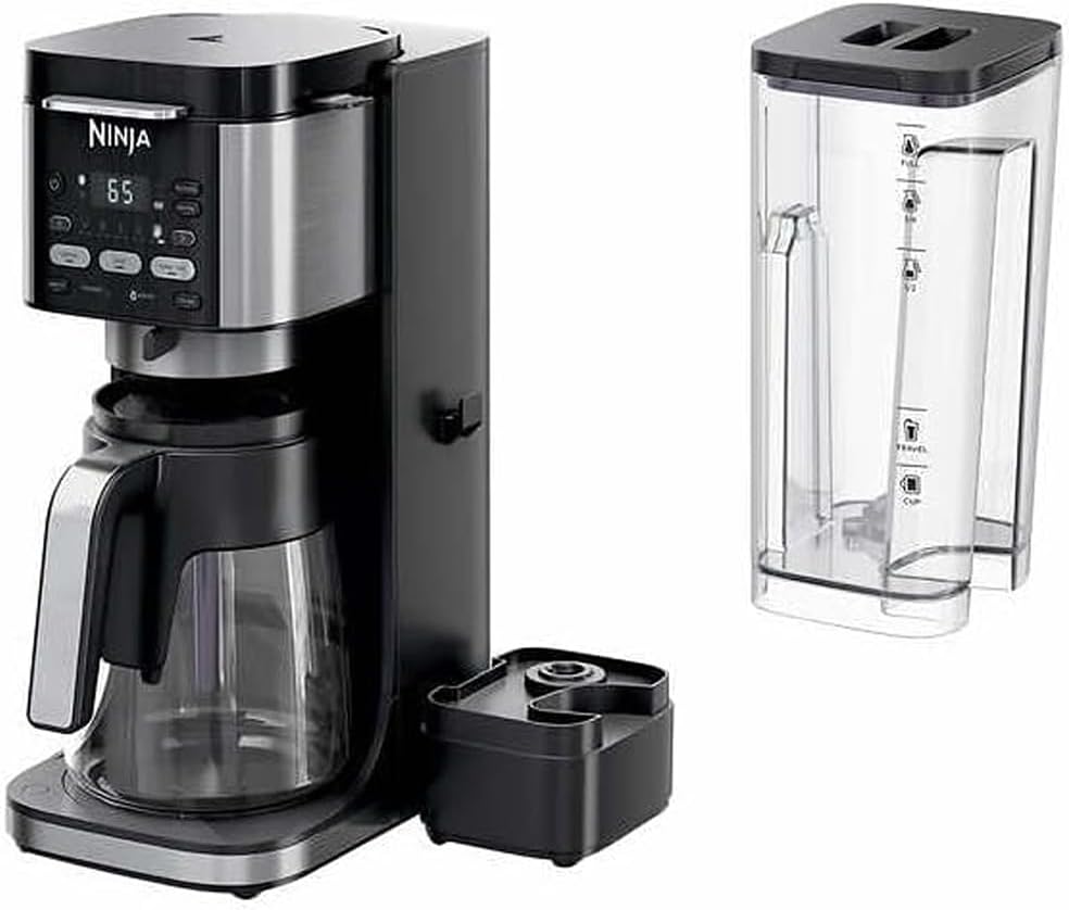 Ninja CFP105 DualBrew Hot & Iced Coffee Maker Black (Renewed) Bundle with 2 YR CPS Enhanced Protection Pack