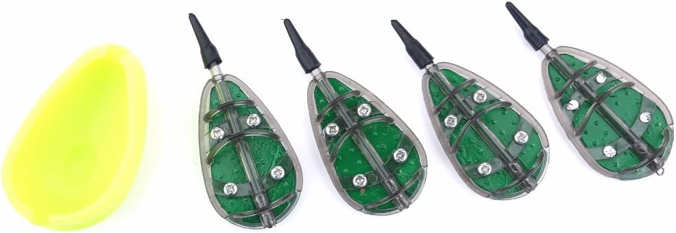 Fishing Feeder Mould, Carp Fishing Baits Feeder Mould Set Device Fishing Feeder Tool 30/40/50/60g Fishing Accessory