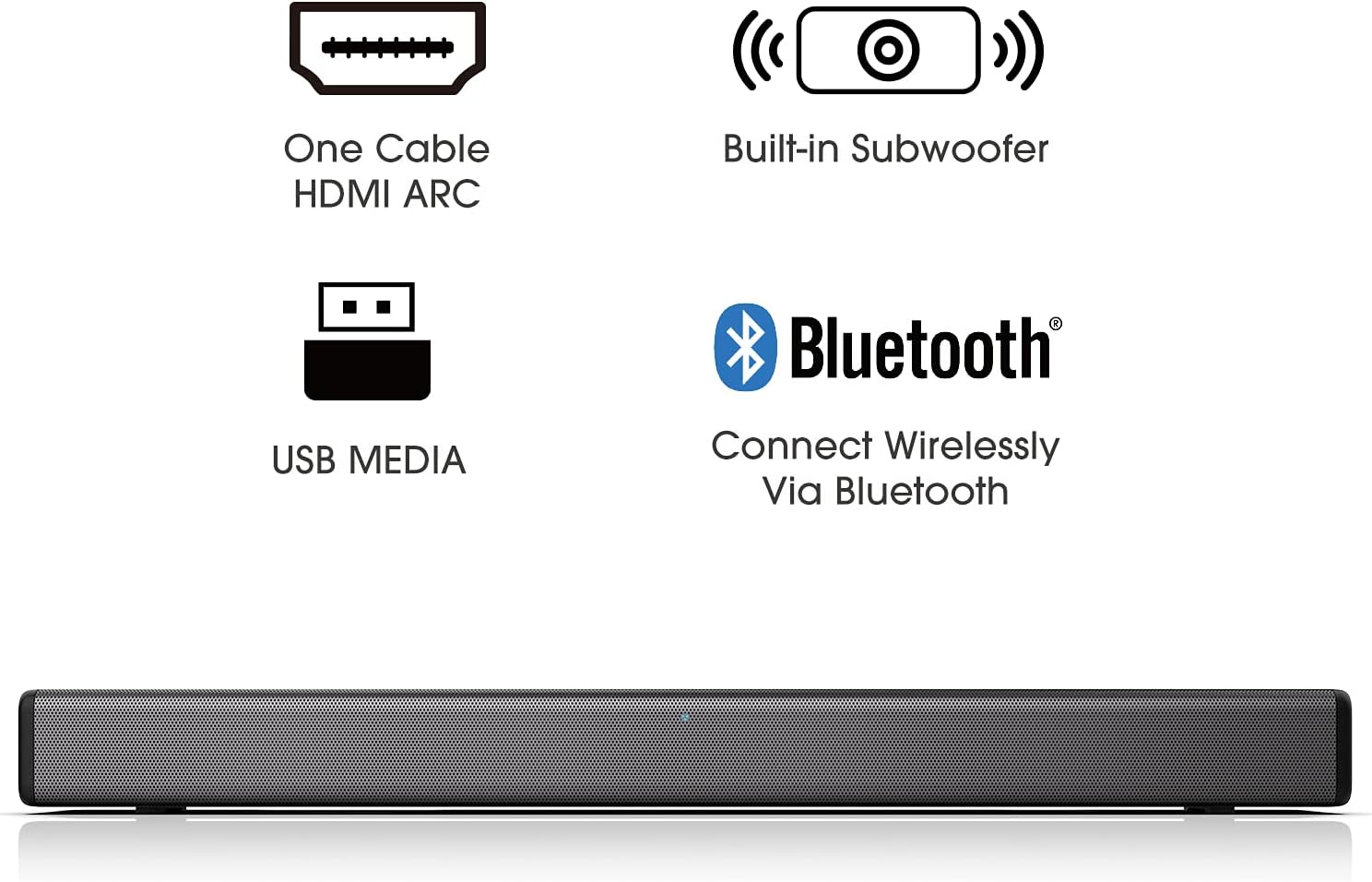 Hisense 50-Inch Class R6 Series 4K UHD Smart Roku TV (50R6G) HS214 2.1ch Sound Bar Bundle