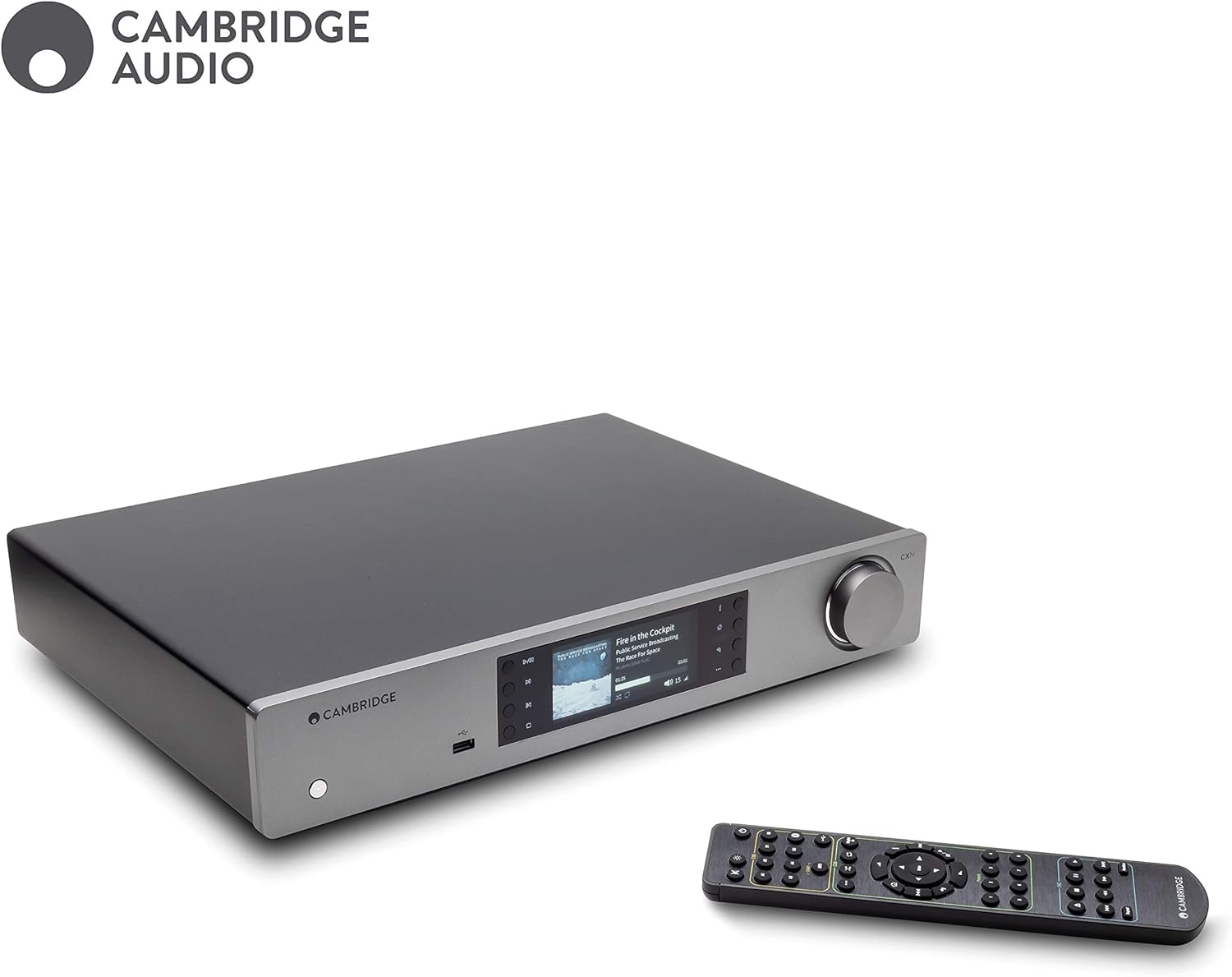 Cambridge Audio CXN V2 Stereo Network Streamer - All-in-One Wireless Media Streaming with WiFi (Lunar Grey)
