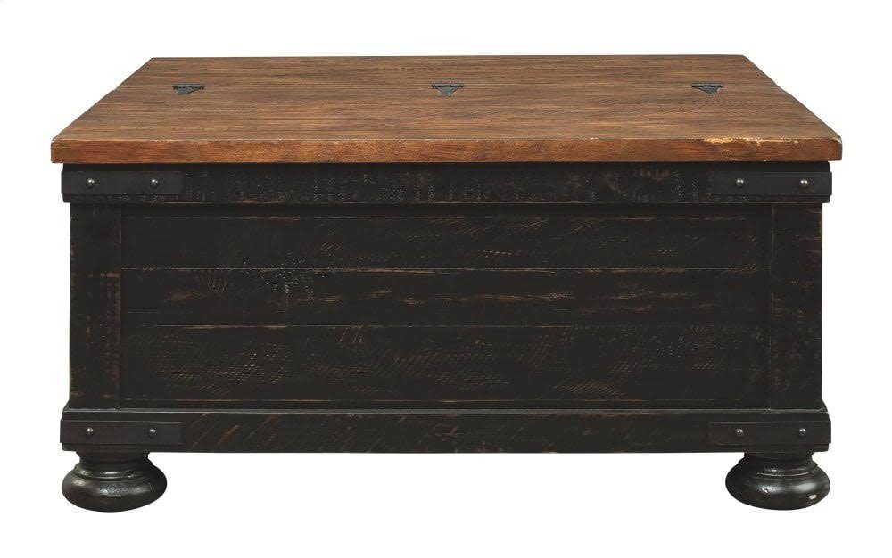 Signature Design by Ashley Valebeck Coffee Table with Lift Top - Black/Brown