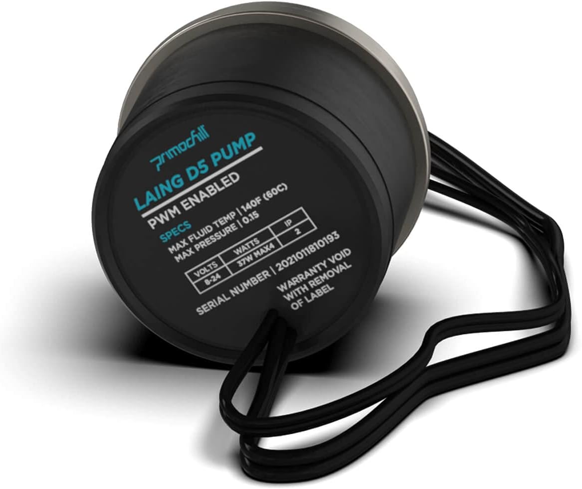 PrimoChill Enhanced PWM D5 Liquid Cooling 12V Pump Motor - Single Edition