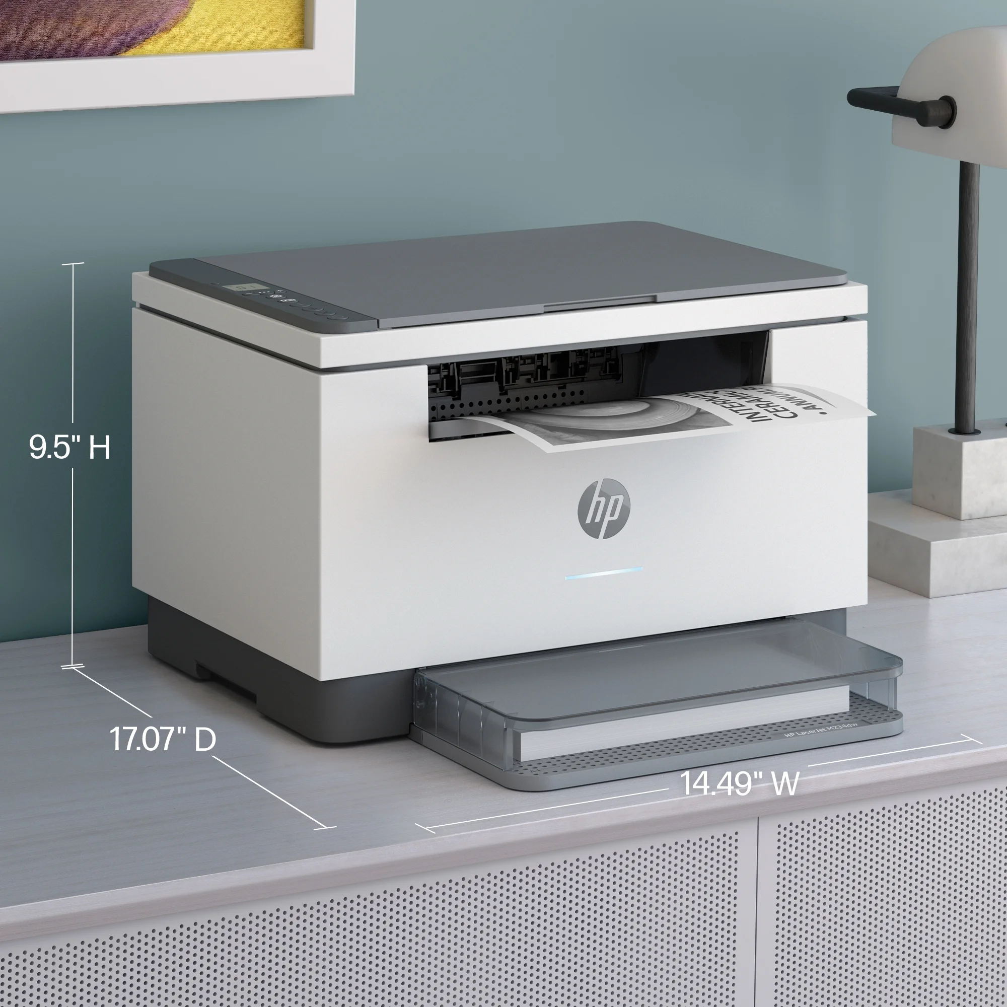 HP LaserJet MFP M234dw Laser Printer, Black And White Mobile Print, Copy, Scan