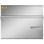 Vevor  36 x 30.7 in. Range Backsplash with Shelf Range Hood Wall Shield, Stainless Steel Backsplash Silver Splash Plate